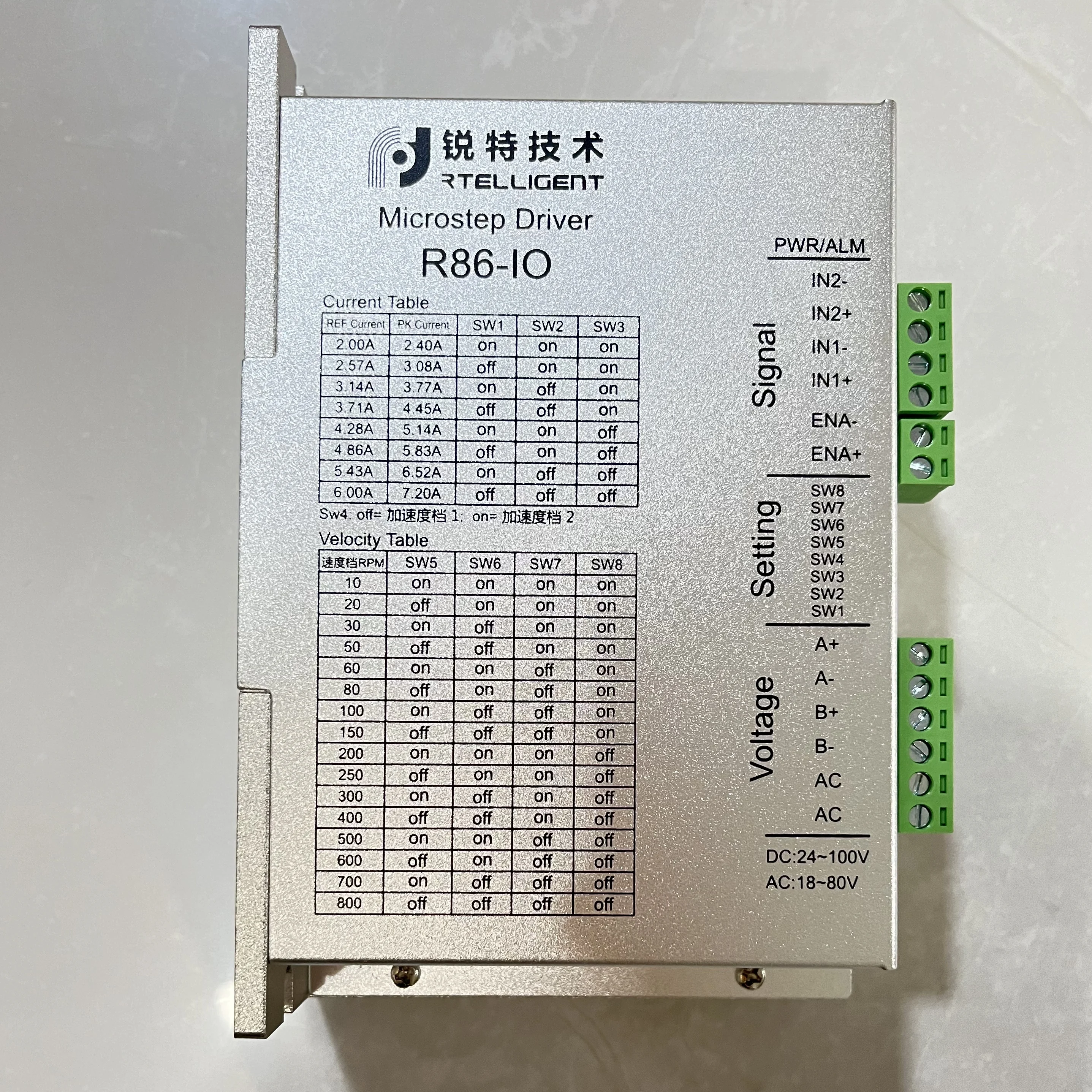 

R42 R60 R86-IO 1.4 - 5.6A IO Control Stepper Motor Driver Controller with Internal Pulse