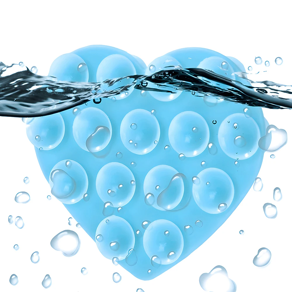 سيليكون شفط شكل قلب شفط كأس قوس الوجهين مصاصة مصاصة امتزاز قوي الهاتف المحمول قابل للغسل شفط كأس