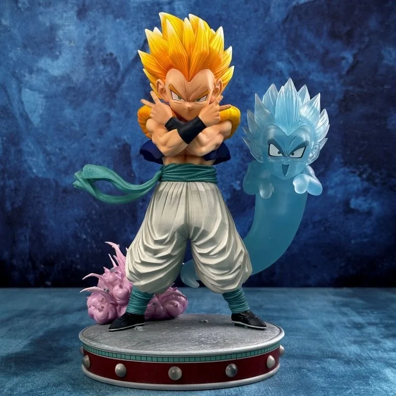 Dragon Ball Z Gotenks Ssj3 figura Super Saiyan 3 Gotenks figuras de acción 25cm colección de estatuas de Pvc modelo juguetes para niños regalos