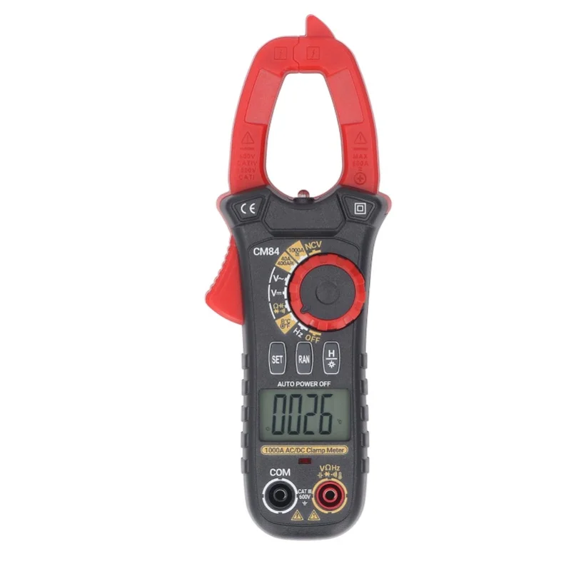 Digital Clamp Multimeter AC DC 1000A Clamp Meter High Accuracy Multifunctional Capacitance Resistance Current Tester