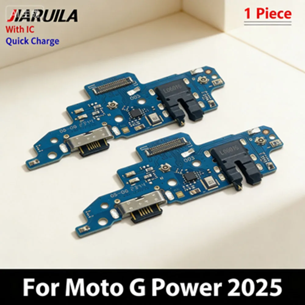 USB Dock Connector Charging Port Flex Cable For MOTO G Power 2025 G57 Power G67 Power 5G G Power Charger Board With Mic Module