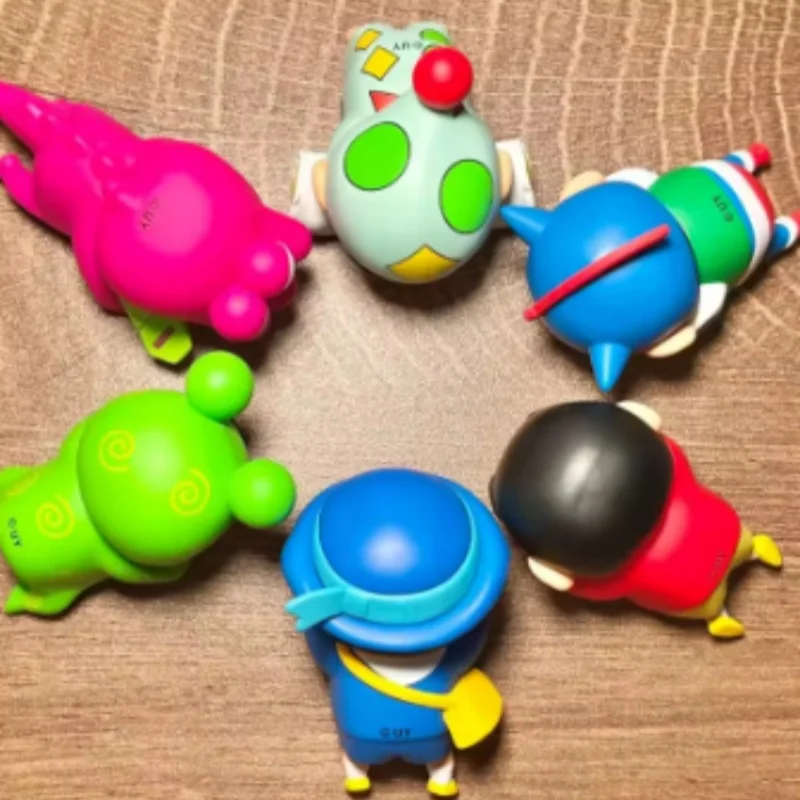 New Crayon Shin-Chan Blind Box Animation Figurine Hippers Mobile Phone Car Decoration Figurine Pendant Gift Anime Periphera Gift
