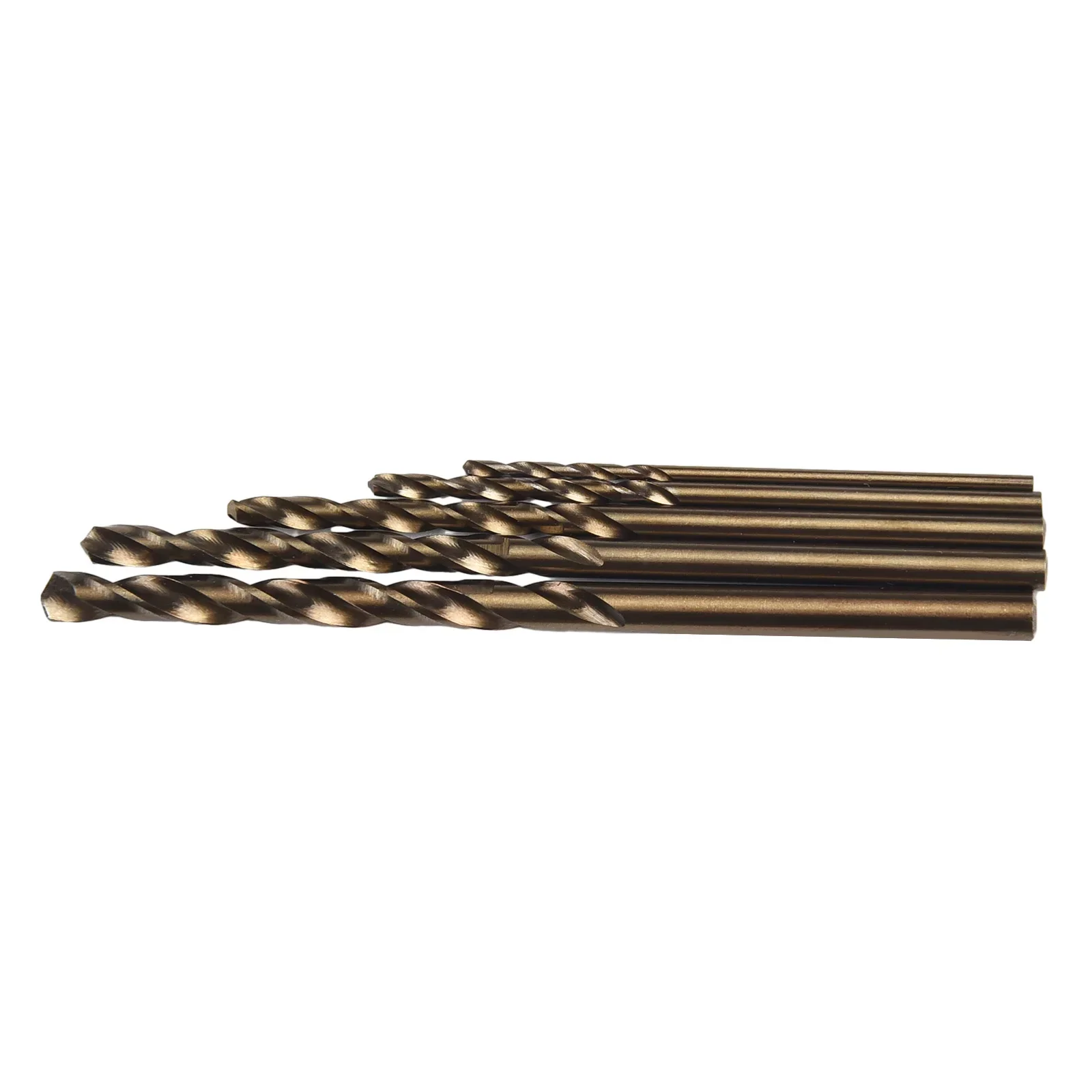 5pcs HSS-Co M35 Cobalt Drill Bit Straight Shank Stainless Steel Auger Drill Bits  1mm 1.5mm 2mm 2.5mm 3mm For Power Tool Parts