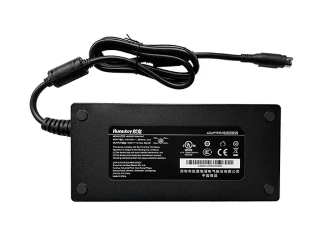 Huntkey HKA300190A6-0A7, 19V 15.79A, 4-Pin Din, IEC C14 Power Adapter