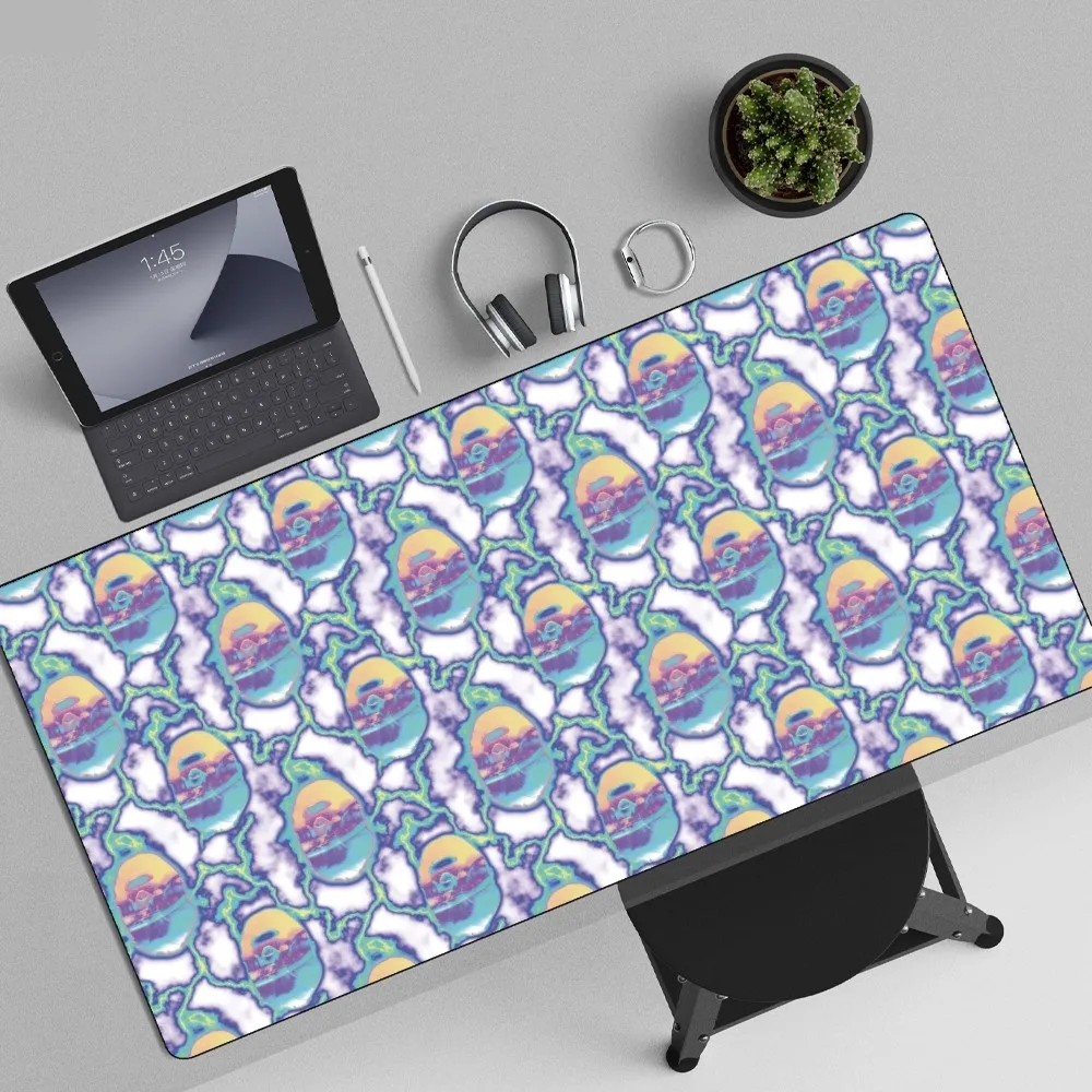 Imagem -02 - B-bape Non-slip Lockedge Mousepad Grande Almofada de Escrita Almofada de Jogos Engrossada Escritório Estudante Banho A-ape