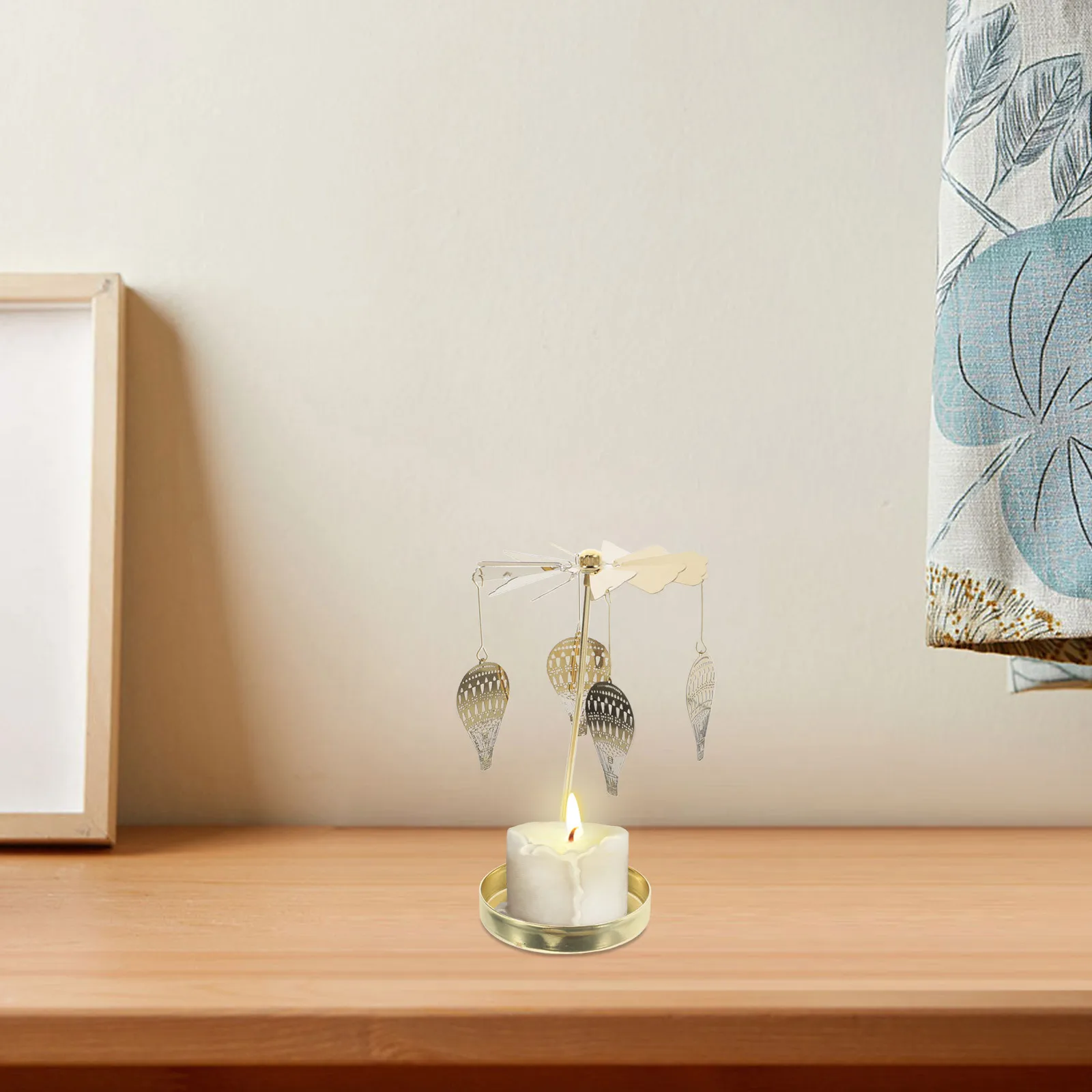 

Rotating Metal Holder Stainless Steel Rotating Tea Light Base for Romantic Dinner Wedding Table Centerpiece