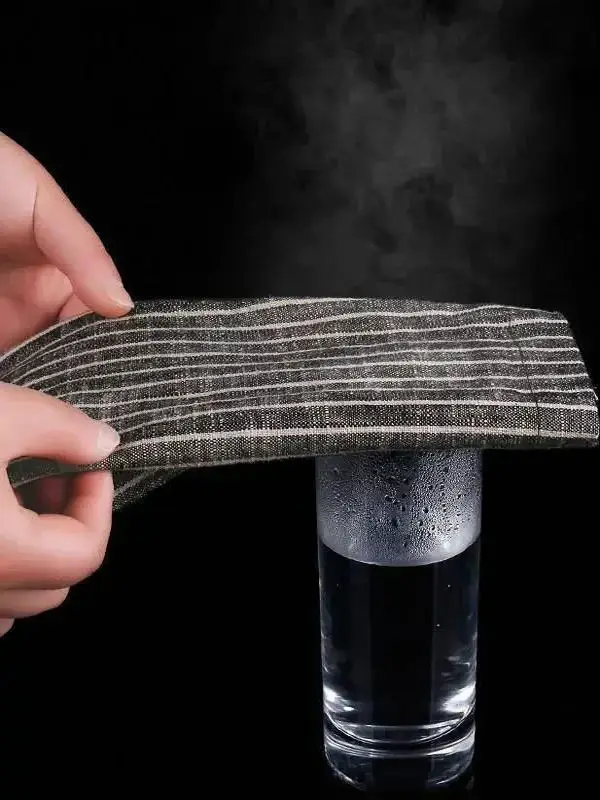 กางเกงลำลองผู้หญิงลายทางแนวตั้งทรงหลวม เอวยางยืด ทรงตรงขายาว สวมใส่สบาย ทรงหลวม แฟชั่นฤดูร้อน