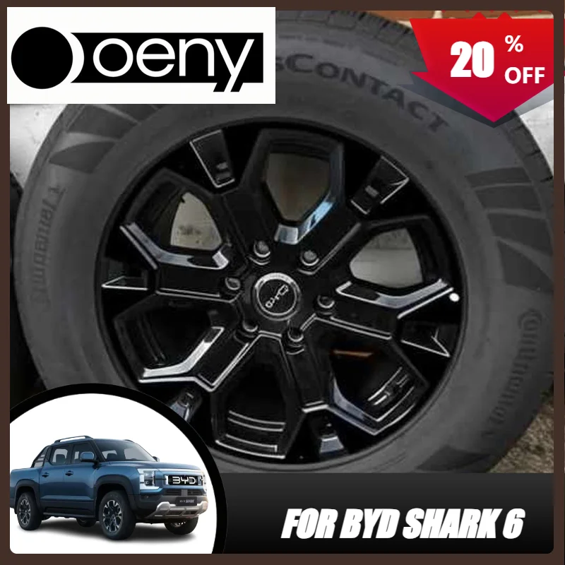 

Fit For BYD Shark 6 Wheel stickers 4 sets black