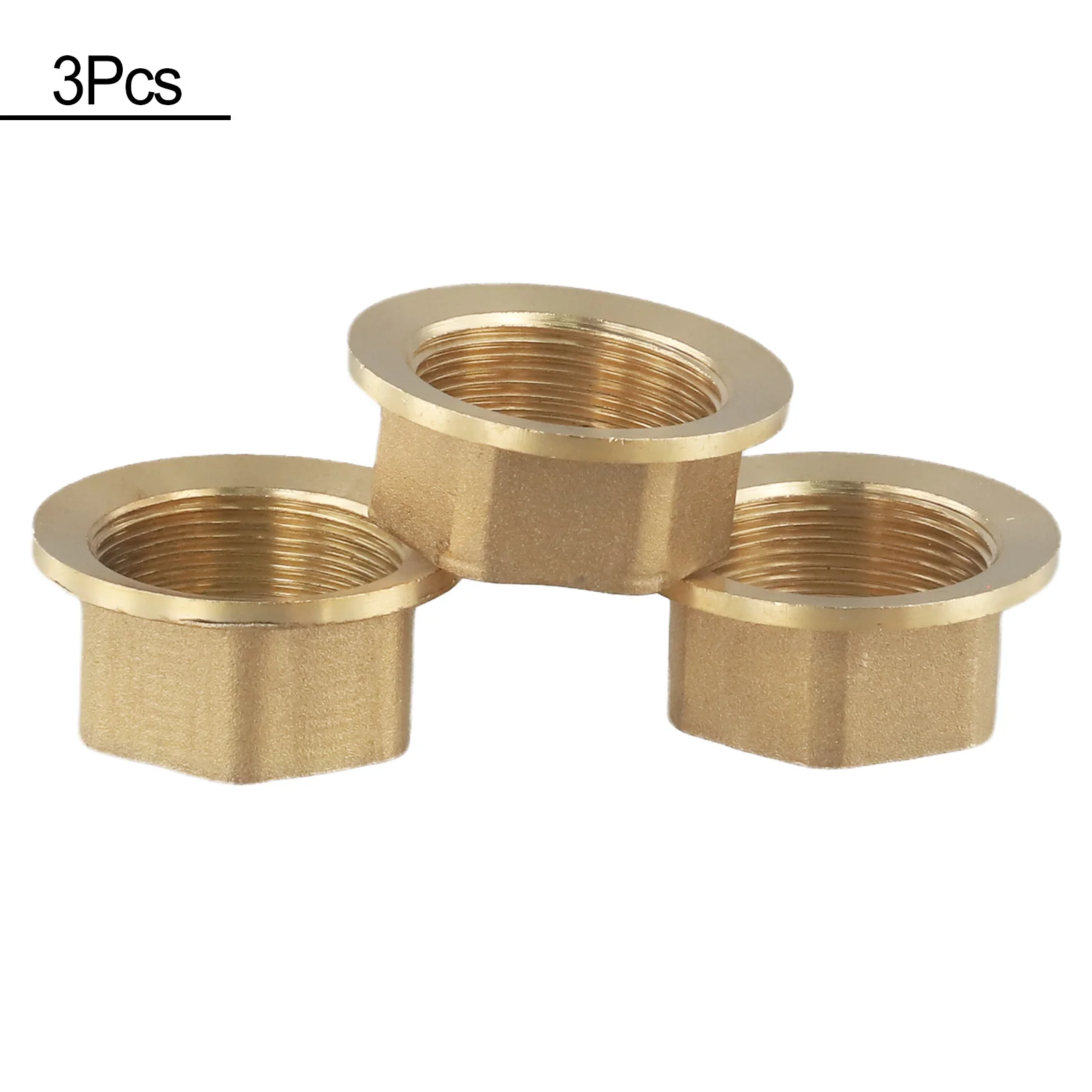 3pc Brass Backnut for Securing 32mm Monobloc Mixer Taps in Residential For Kitchen Basin and Sink Environments