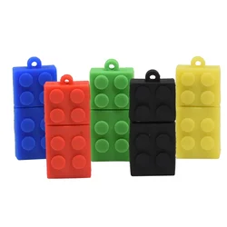 JASTER Toy Brick USB 2.0 Flash Drive 64GB 16GB 8GB 4GB 128MB Silicagel Building Block 32GB Pen Drive Real Capacity USB Stick