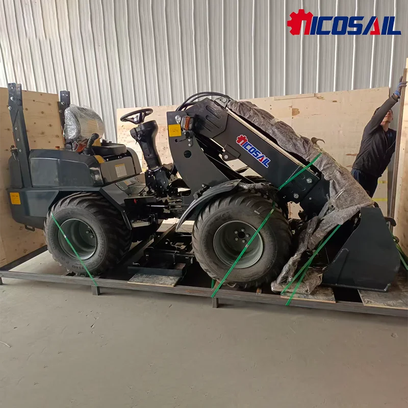 Carregador diesel telescópico mais vendido, carregadeira compacta de rodas com certificação EPA, mini carregadeira articulada