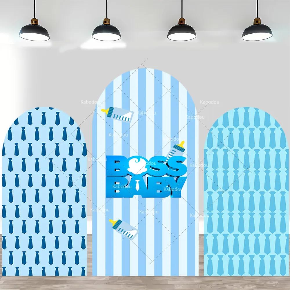 The Boss Baby Custom Arch Cover Girl Boss Baby Templeton family Arch Backdrop Boy Birthday Newborn Baby Shower Decor Spandex view 3