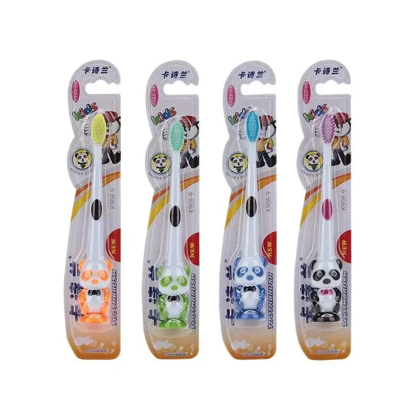 1 Pc Cartoon Panda Newborn Soft Bristle Toothbrush Baby Kid Training Toothbrush Teeth Health Care for 3-12Y Children Accessories