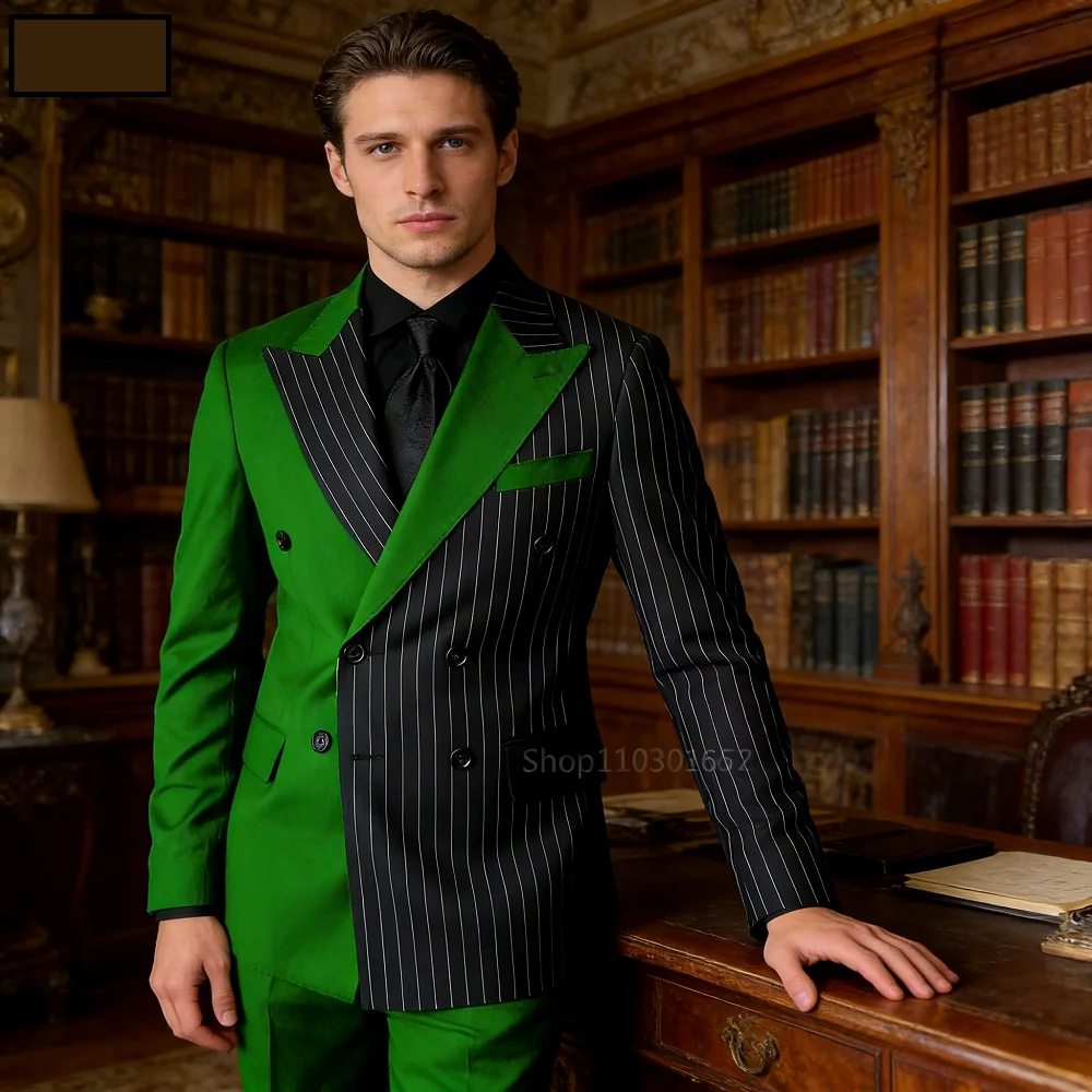 

Men's Casual Tailored Orange Ternos 2-Piece Set with Safari Collar Autumn Jacket And Pants Designer Business Wear