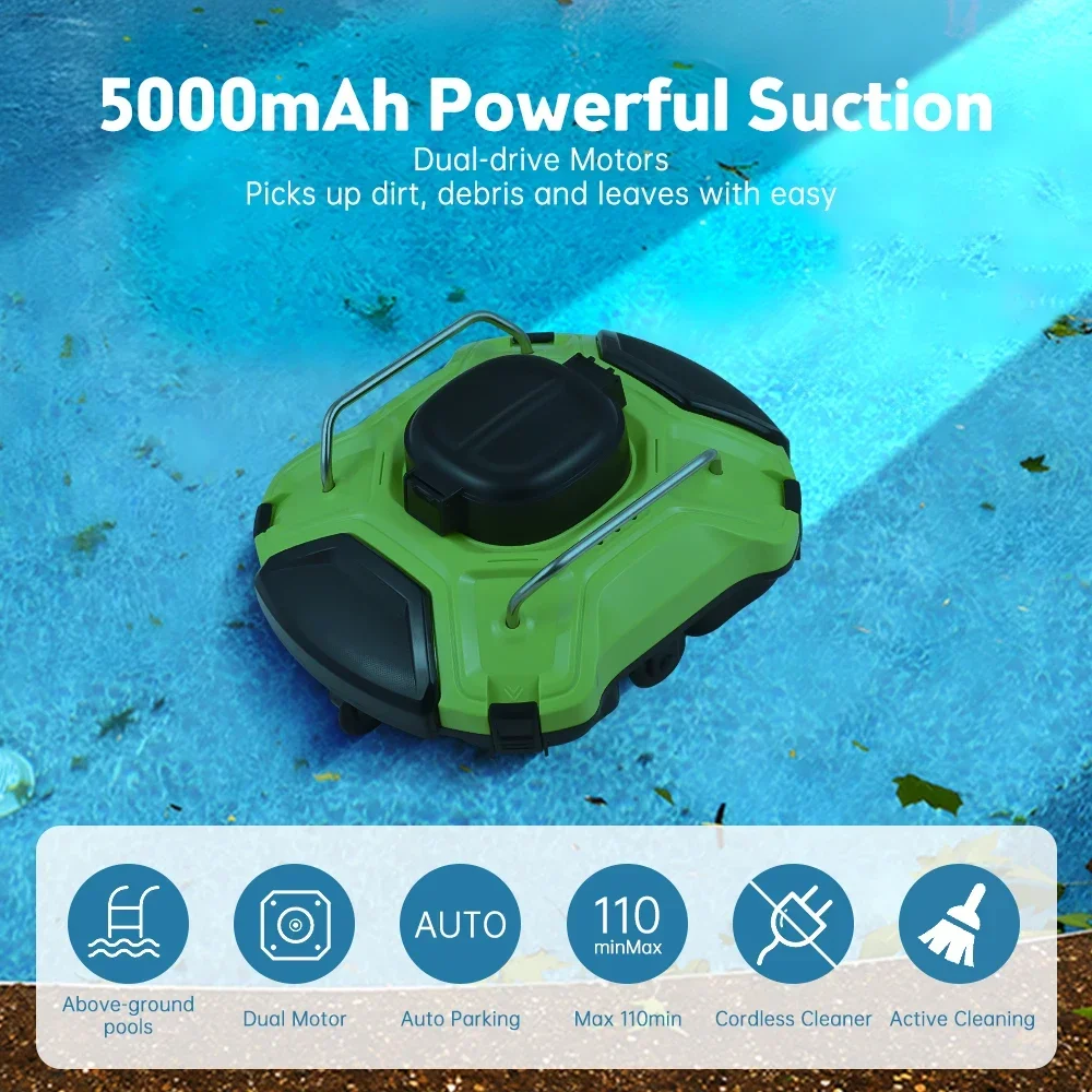 Swimming pool robot automatic underwaterbottom suction machine intelligent waterproof powerful landscape pool swimming pool