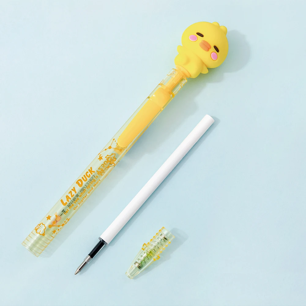 Iigen 5pcs/set Kawaii Gel Pens Cartoon Animal Cute Writing Pen School Supplies Creative Japanese Kawaii Stationery Gift for Kids