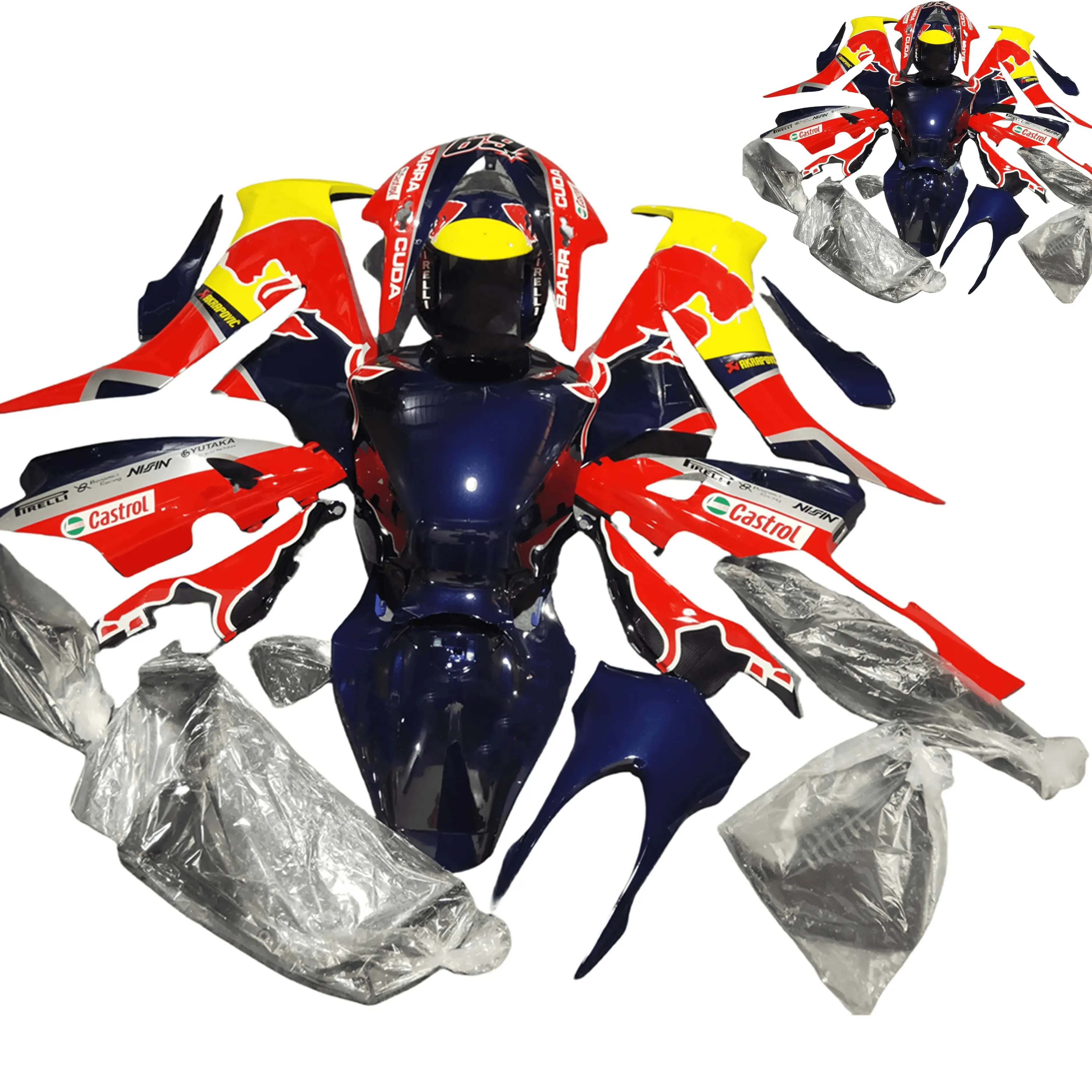 

Новый комплект обтекателей из АБС-пластика, подходящий для HONDA CBR1000RR 2012 2013 2014 2015 2016 12 13 14 15 16, комплект кузова на заказ, красный, синий