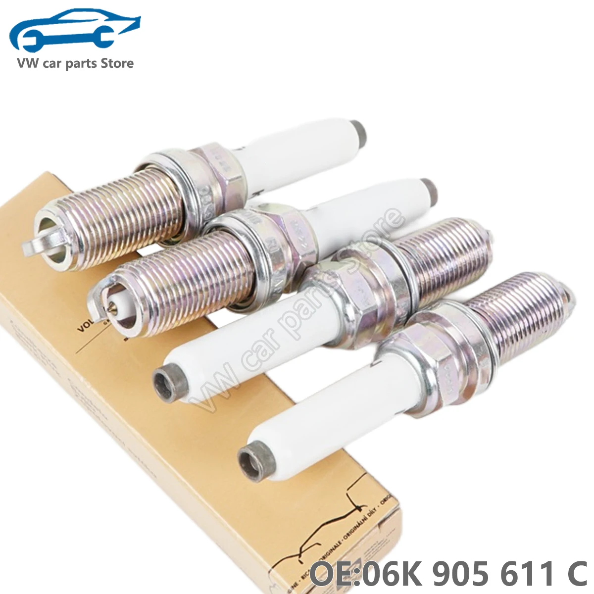 4pcs 06K905601B spark plug For EA888 GEN3 Audi A1 A3 A4 A5 A6 Q3 Q5 VW Tiguan Golf MK7 GTI Passat B8 Skoda Octavia 06K 905 611 C