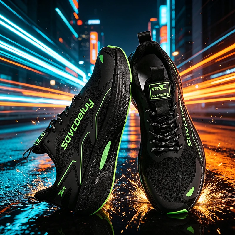 

Marathon Running Shoes Cushion Speciality Men Sports Carbon Board Breathable Ultralight Womens Comfy Athletic Stability Sneakers