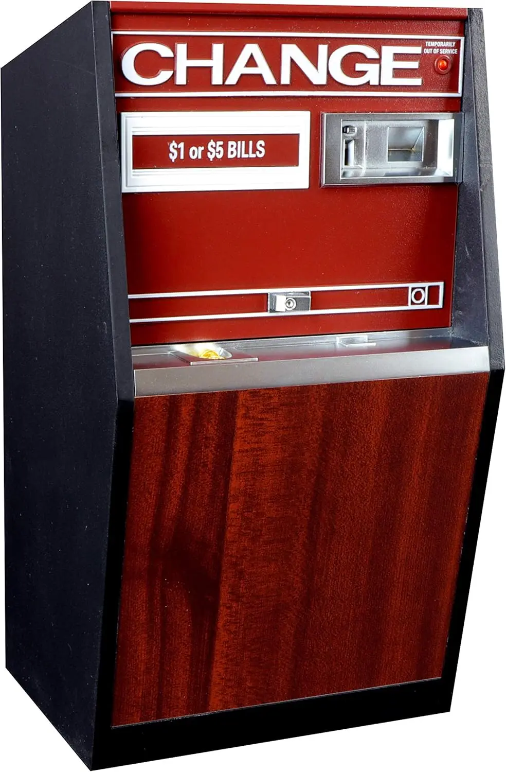 

Retro Wood Panel USB Charging Station with Arcade Style, Multiple Ports for Office Devices