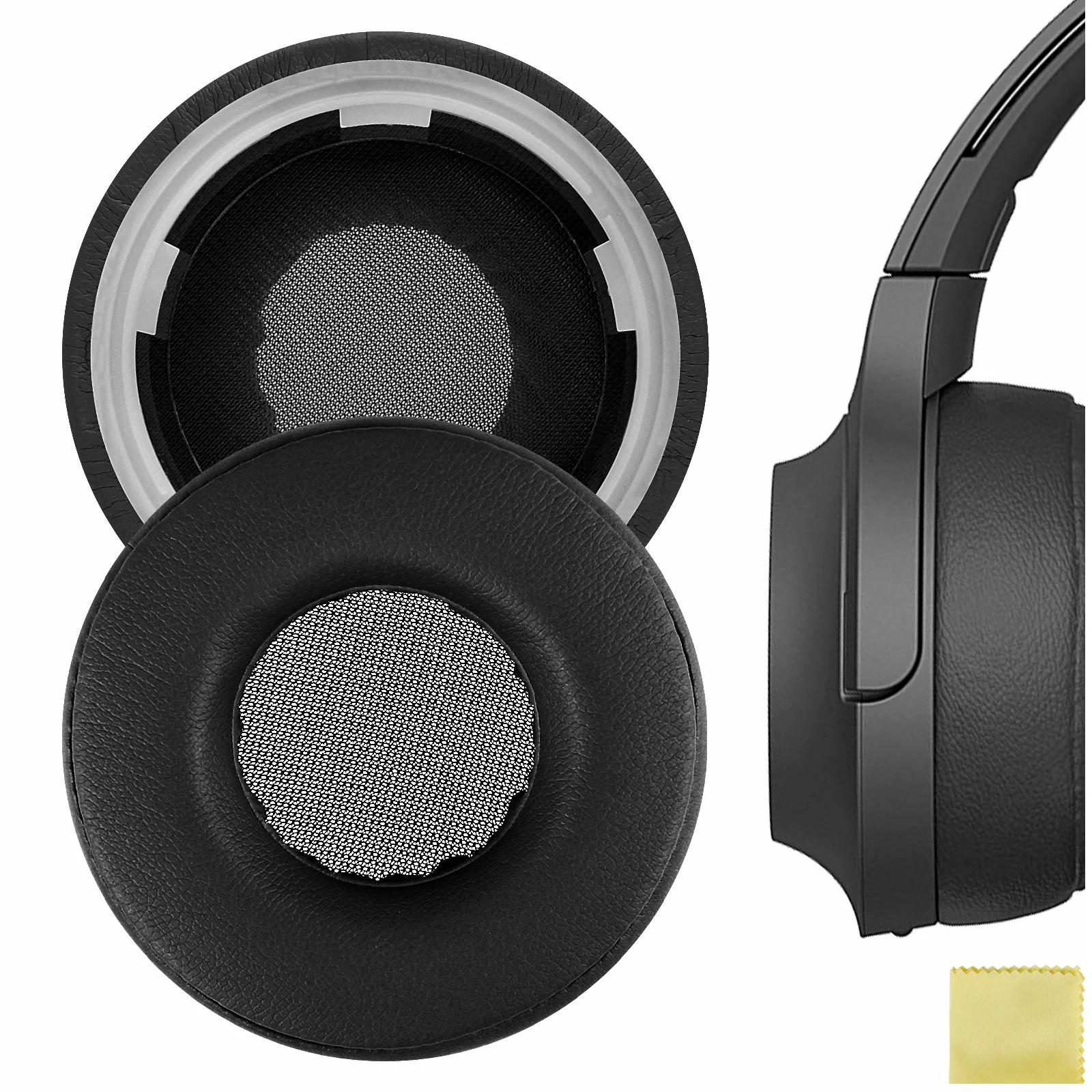 Geekria QuickFit Replacement Ear Pads for Sony WH-H800 Headphones Ear Cushions, Headset Earpads, Ear Cups Cover Repair Parts