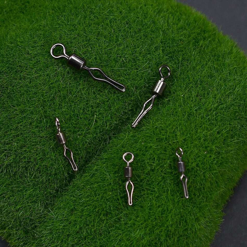 100Pcs Drop Shot Wirbel Rollen Wirbel Linie Clip Stecker Sinker Gewicht Form Angelschnur Schnelle Stecker Angeln Zubehör – Detail 7