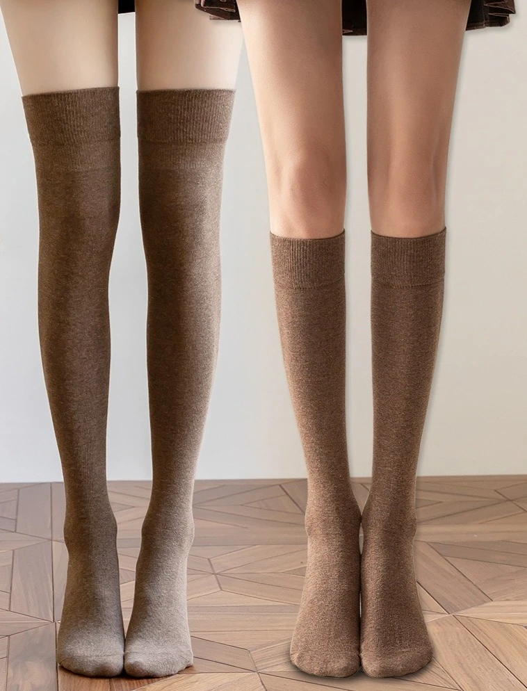 

Japanese Style Slimming Knee-High Socks - All-Season Compression Leg Warmers for JK Fashion & Daily Wear