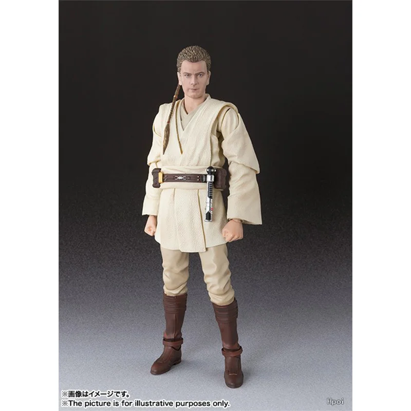 Bandai S.H.Figuarts Obi-Wan Kenobi Star Wars Episode 1 16Cm Anime Original Action Figure Model Toy Birthday Gift Collection