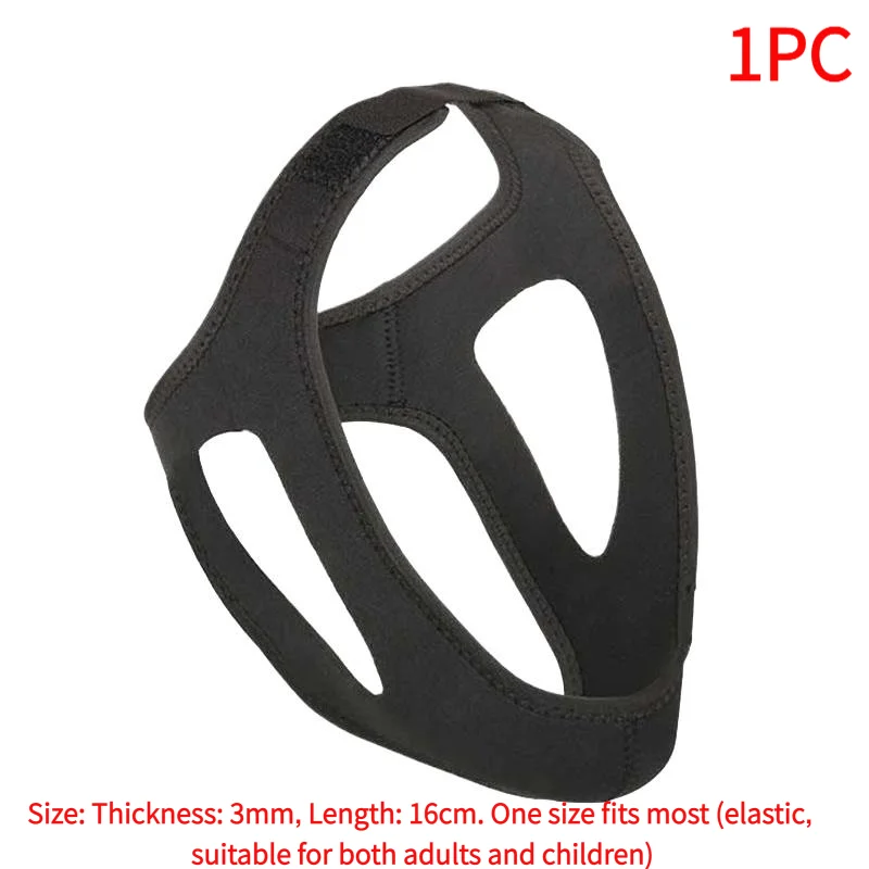 1PC Anti Snore Chin Support Strap Highly Effective Sleep Adjustable Triangle Reduce Snoring Holeless Model And Breathable Model.