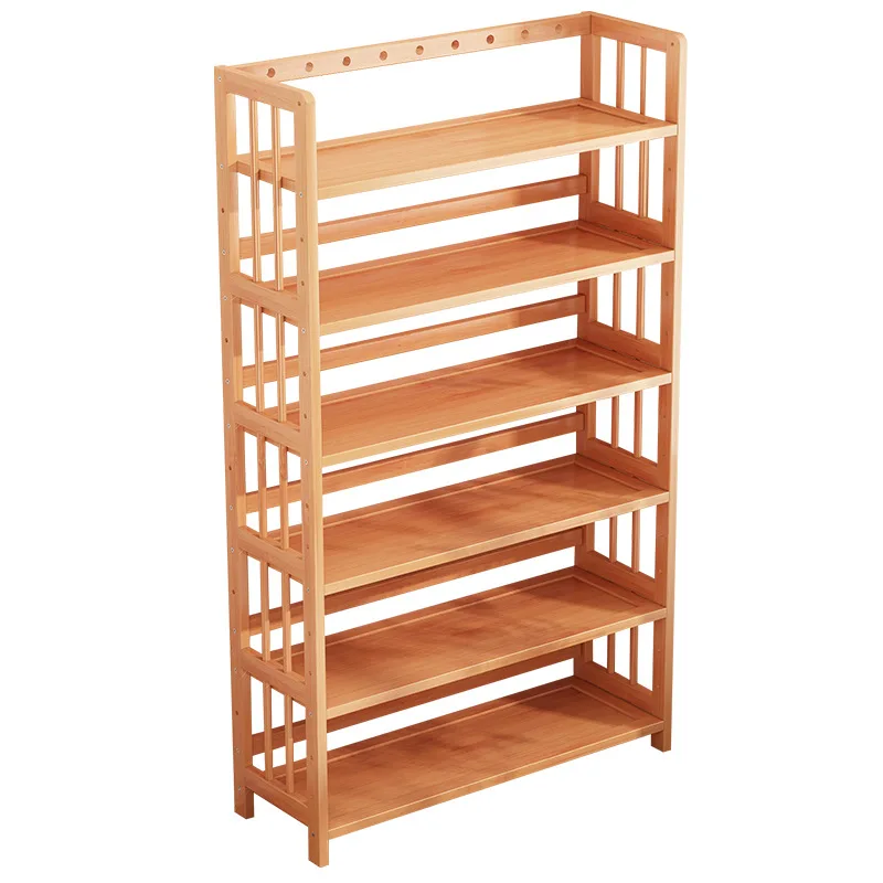 Simple bookshelf multifunctional adjustable storage rack floor type home living room student bookcase office wall storage rack image 6