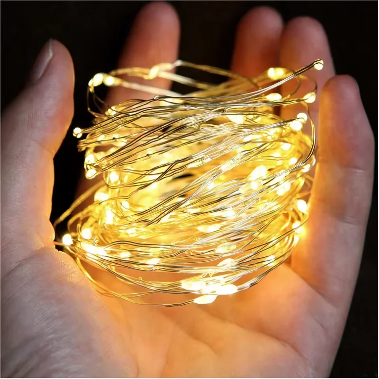 Halloween Battery Operated Fairy Lights 5/10Pcs, LED String Lights Mini Copper Wire Warm White Colorful for Party Home Decor