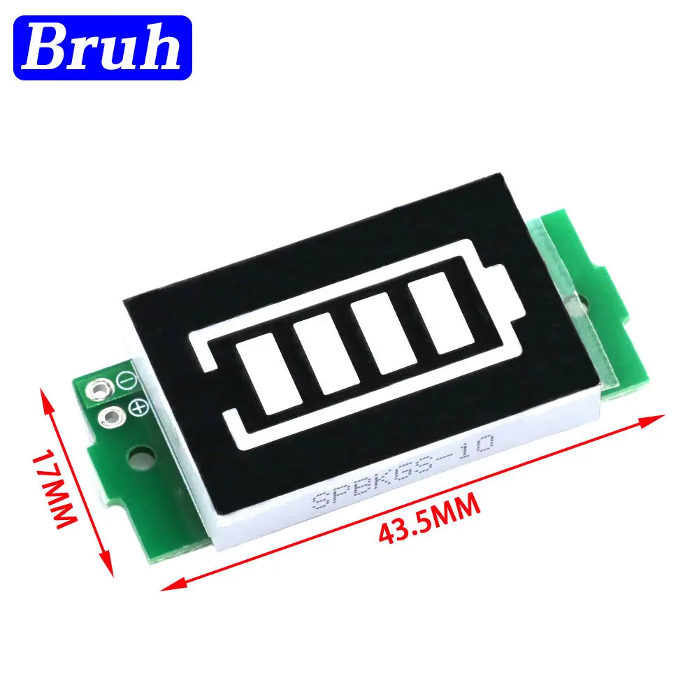 Single 3.7V Lithium Battery Capacity Indicator Module 4.2V Display 1-8S 1S/2S/3S/4S Electric Vehicle Battery Power Tester Li-ion