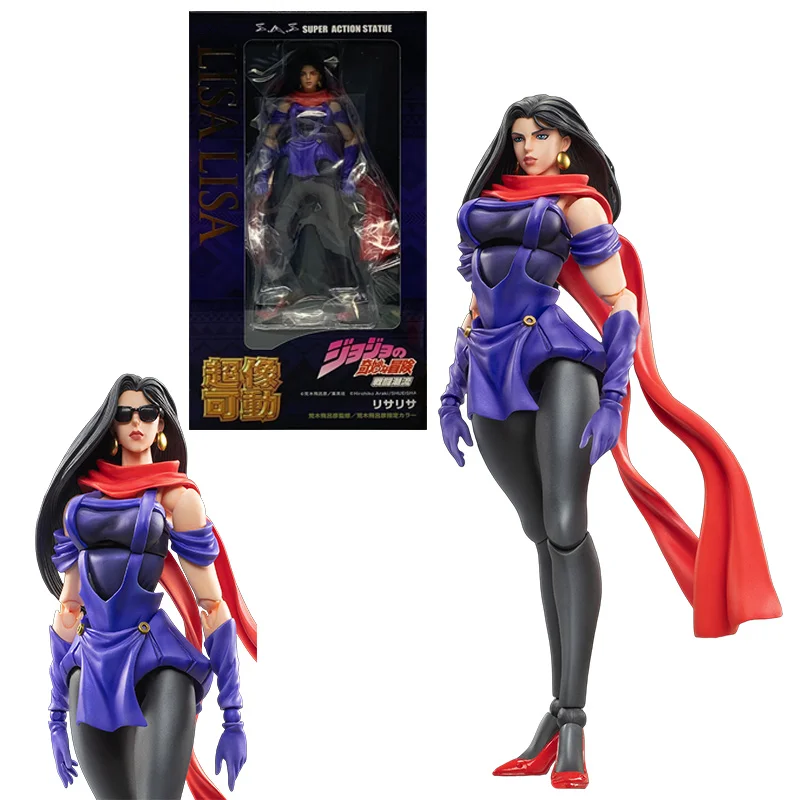 Medicos-E Super Action Statue Lisa Lisa JOJO's Bizarre Adventure Battle Tendency Anime Original Action Figure Model Toy Gift