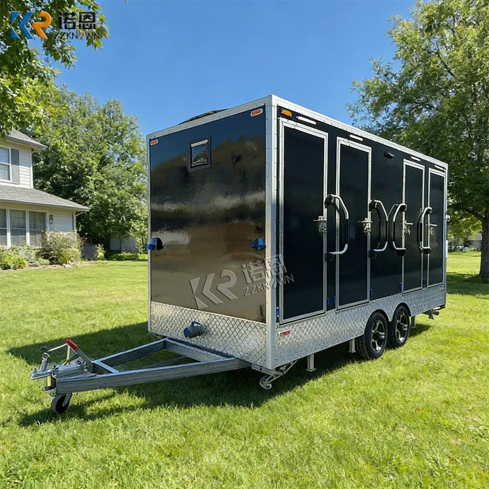

Spacious Mobile Bathroom Outdoor Event Portable Restroom Cabin Durable Toilet Trailer Modular Mobile Toilet Restroom For Sale