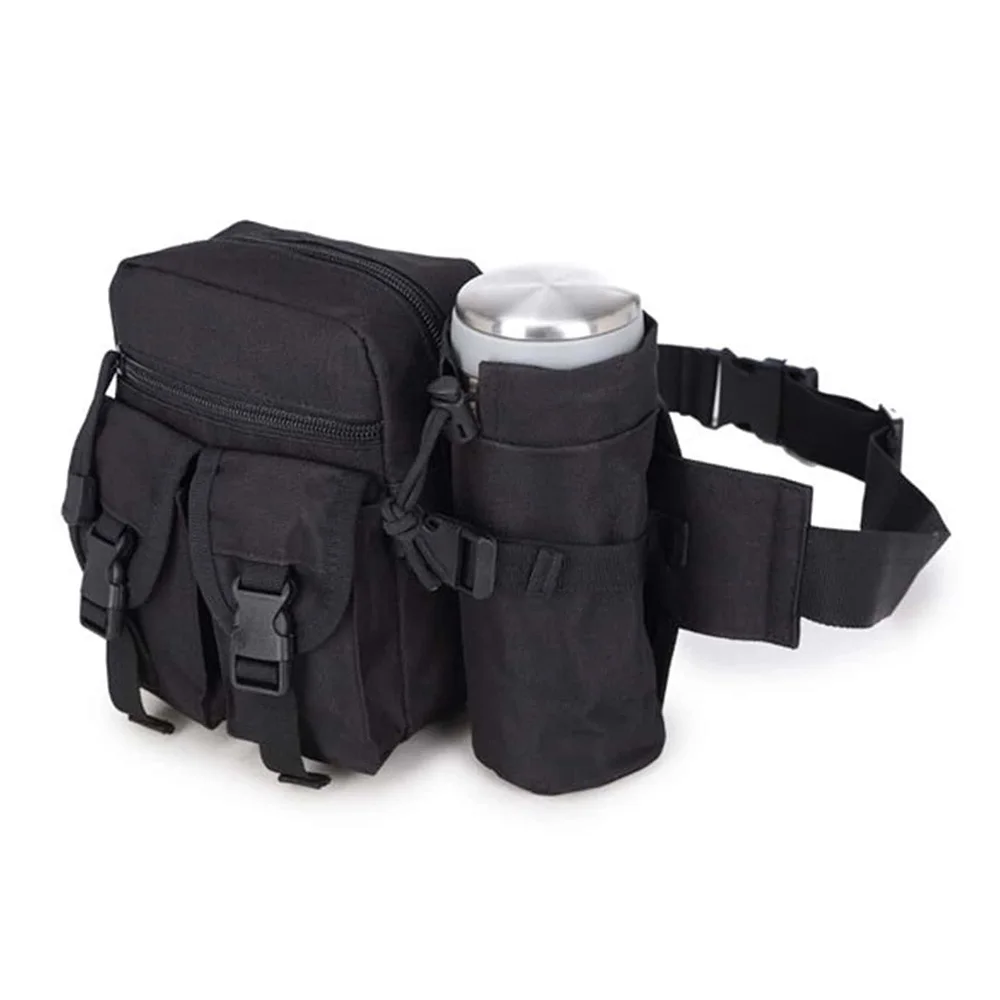 Männer Taille Fanny Pack Taschen Taktische Militärische Camping Reise Wandern Wasser Flasche Klettern Outdoor Sport Klettern Bum Hüfte Gürtel Tasche – Detail 9