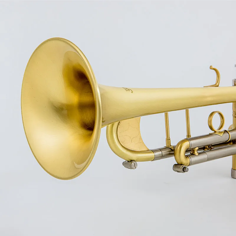 Hot Sell TR-650 Trumpet Bb/C Flat Brass Gold-painted Exquisite Durable Brass Musical Instrument with Trumpet Mouthpiece