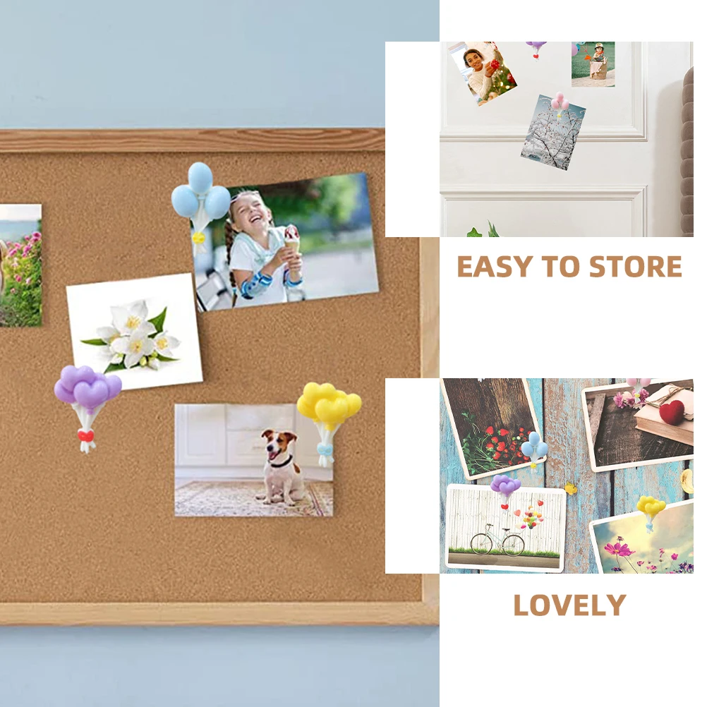 

30pcs Wall Decor Push Pins Flower Shaped Thumb Tacks Compact Small Multi-Function Pushpins Resin Home Office Supplies