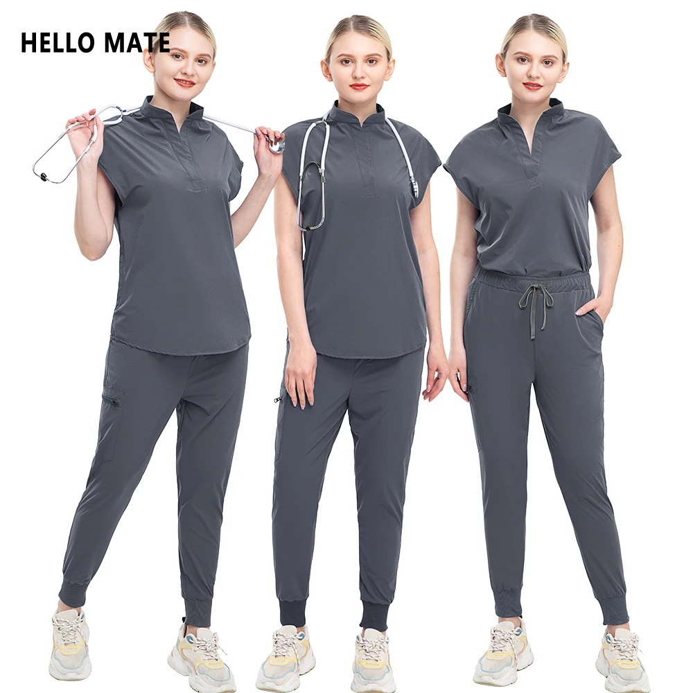 

Surgical Uniforms Women Pockets Jogging Pants Set Clinical Uniforms Surgical Gowns Medical Nurse Accessories Nursing Scrubs Set
