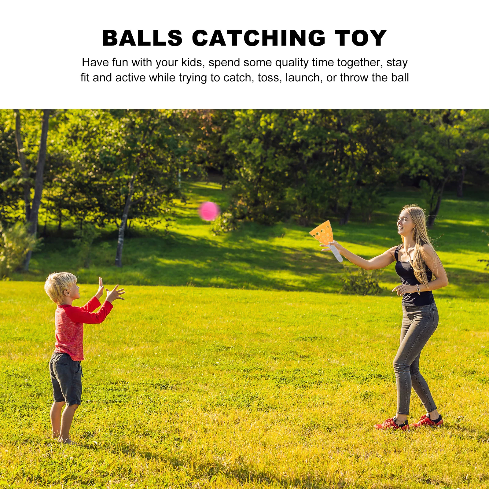 

Elastic Docking Ball Toys with Balls Pingpong Orange Plastic Childrens Parent-child