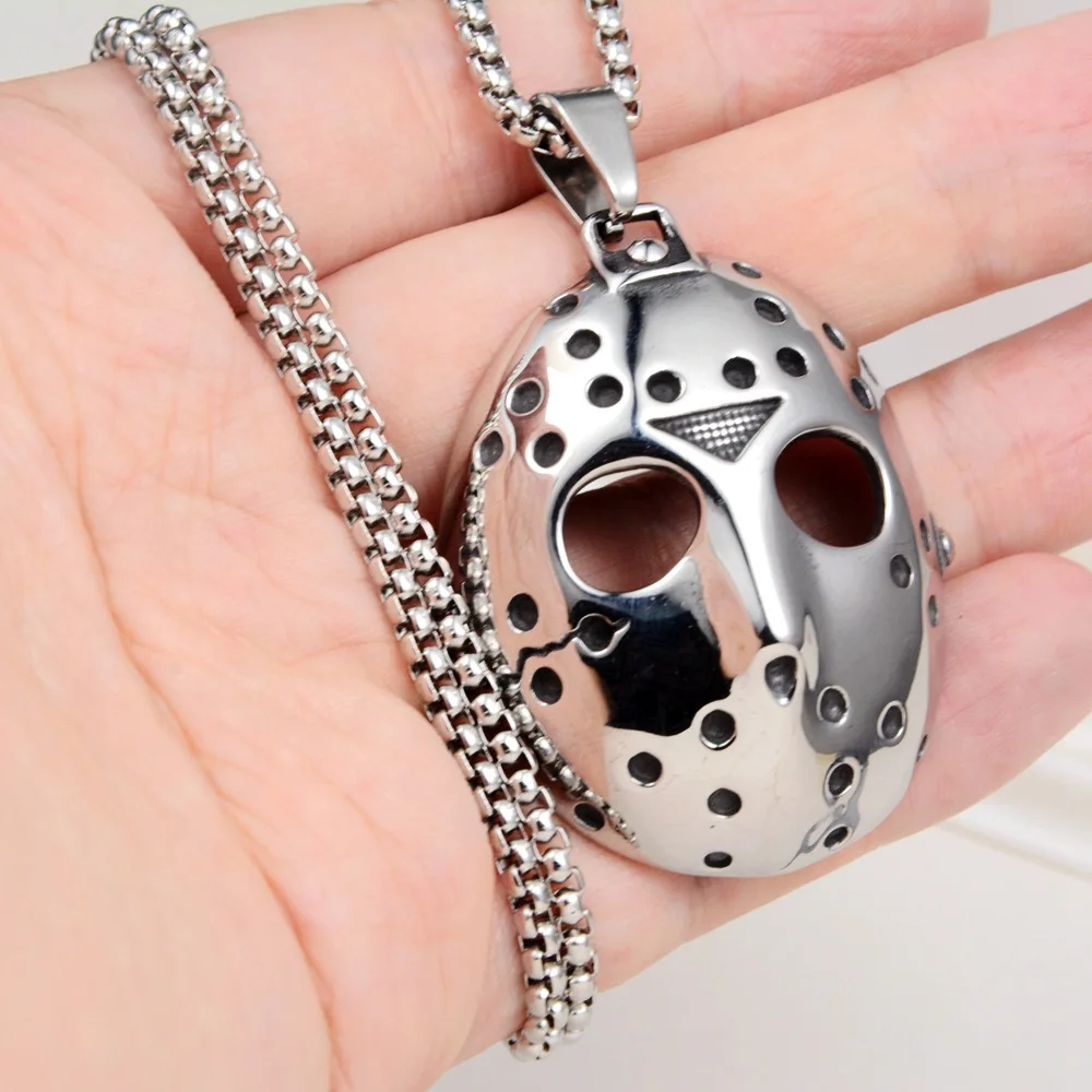 

European and American Style Robot Mask Punk Style Hip-hop Men's Pendant Personalized Stainless Steel Jewelry