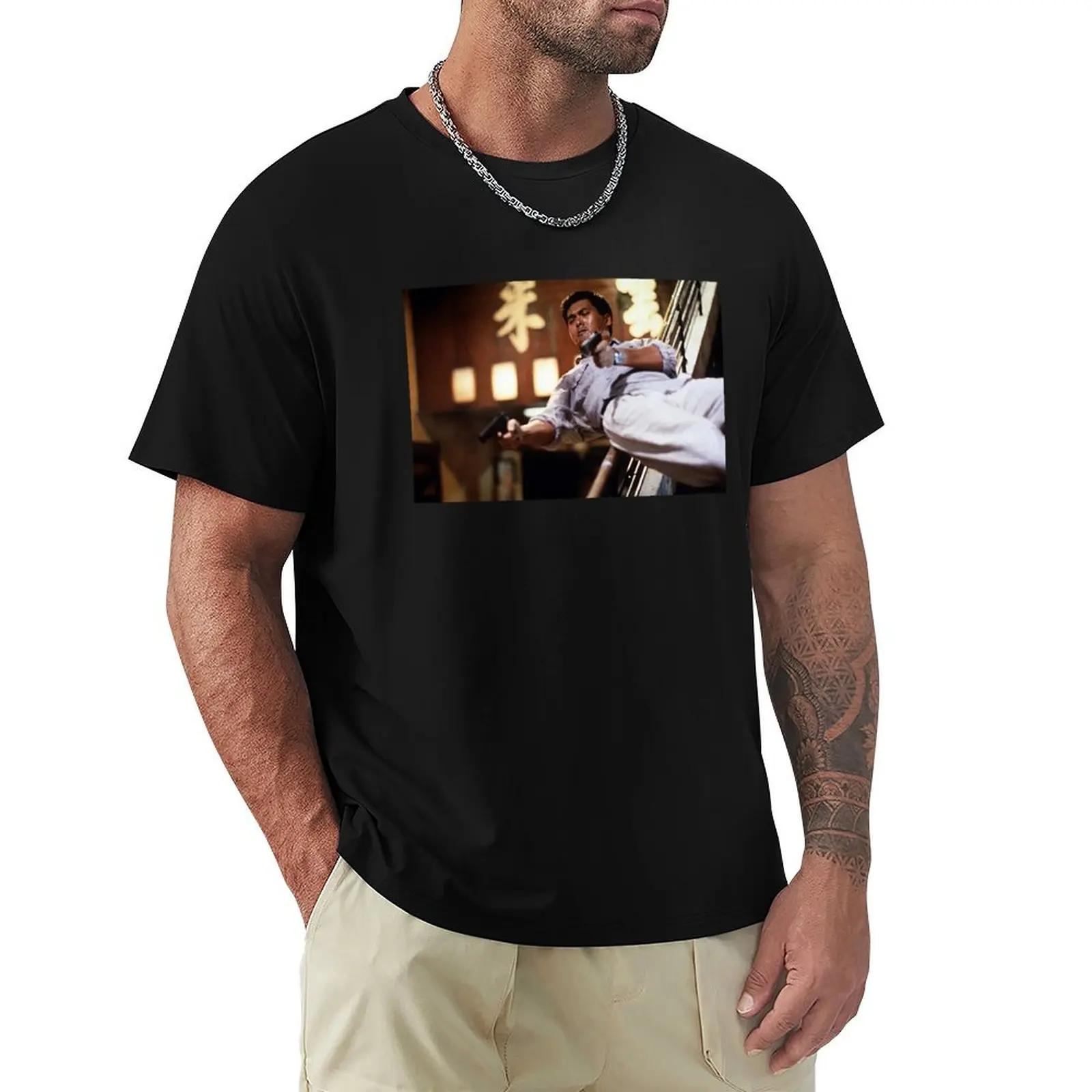 Hard Boiled Akimbo T-Shirt Basic Lightweight Short Sleeve Tee