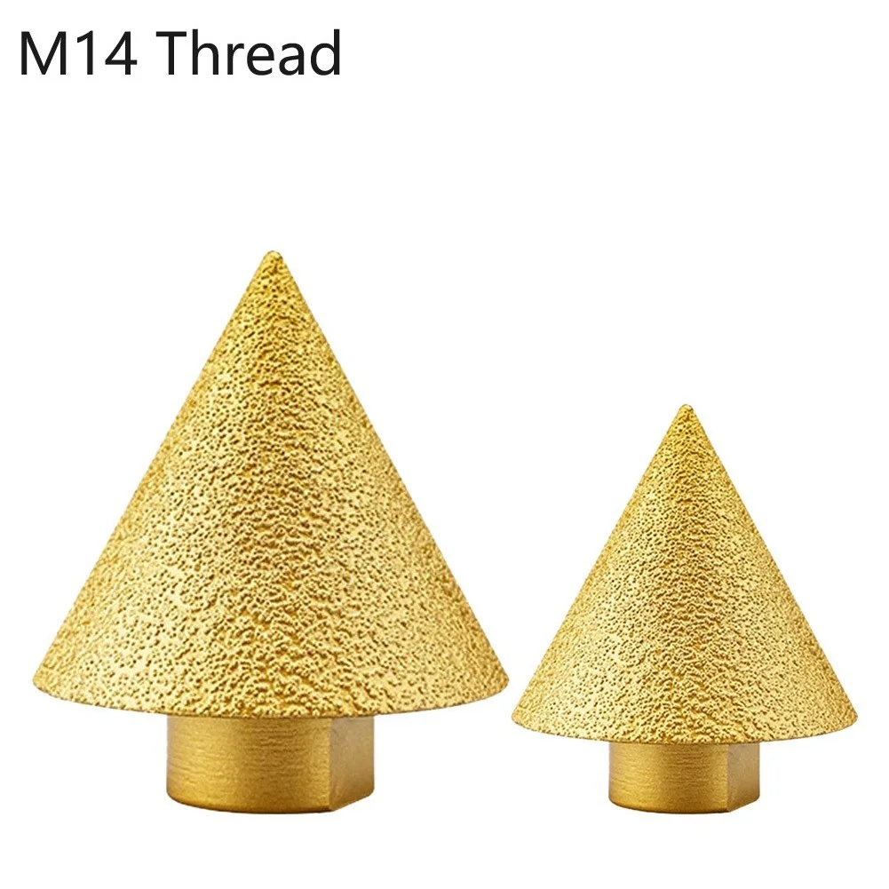 1 Pc Thread Diamond Beveling Chamfer Bit Dia 38/50mm Milling Bit For Tile Stone Ceramic Porcelain Round Bevel Trimming Tools