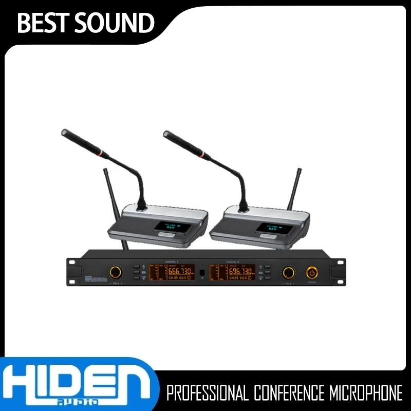 

Professional Conference Microfone Wireless Conference Microphone One To Two Capacitive Gooseneck Desktop Microfono TS-9002CL