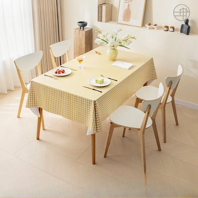 

Tablecloth Wholesale Modern Simple PVC Tablecloth Rectangular Dining Table Cloth Waterproof Oil-resistant Dining Table Cloth