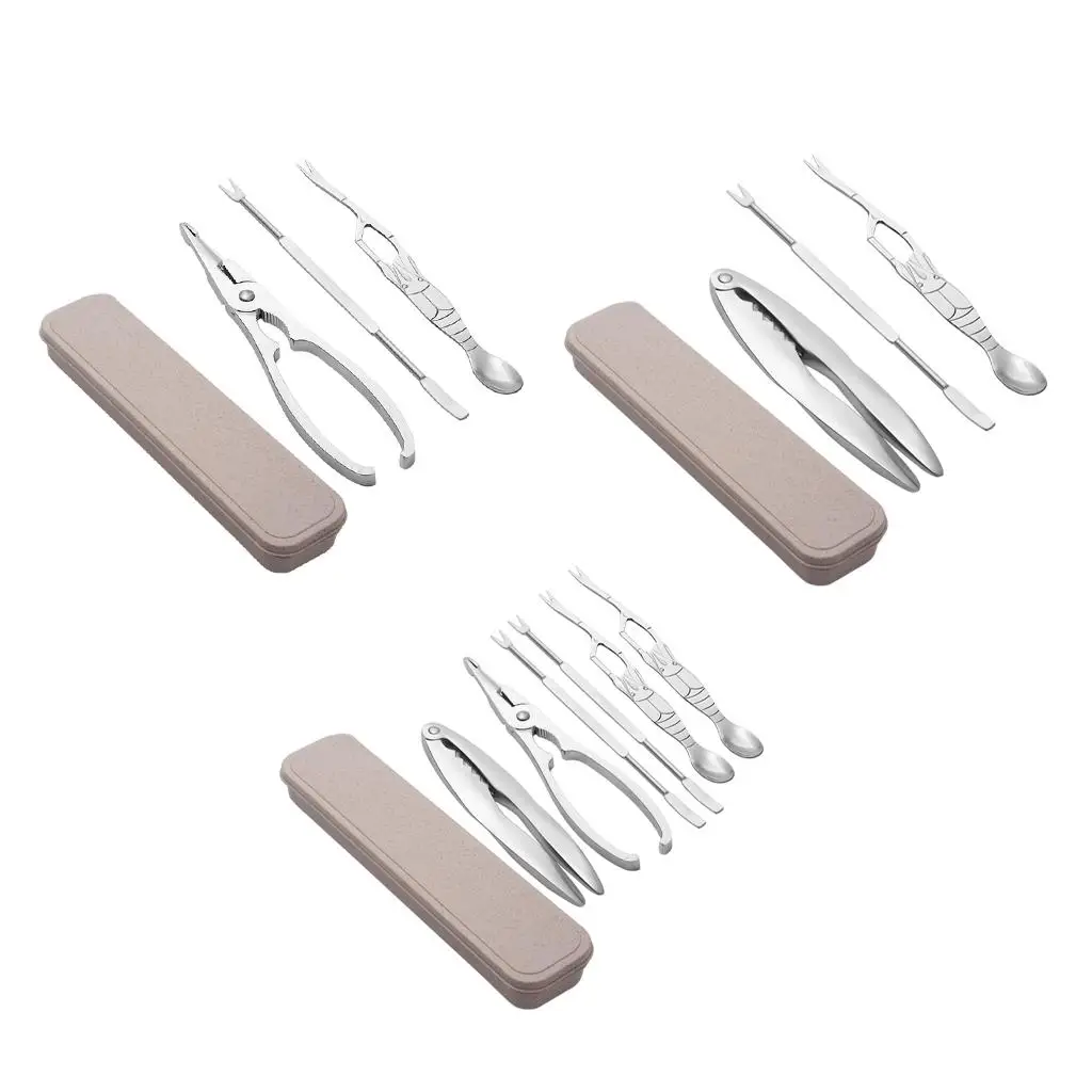 

Kitchen Seafood Tools Set Nut Crackers Seafood Fork for Crab Claws