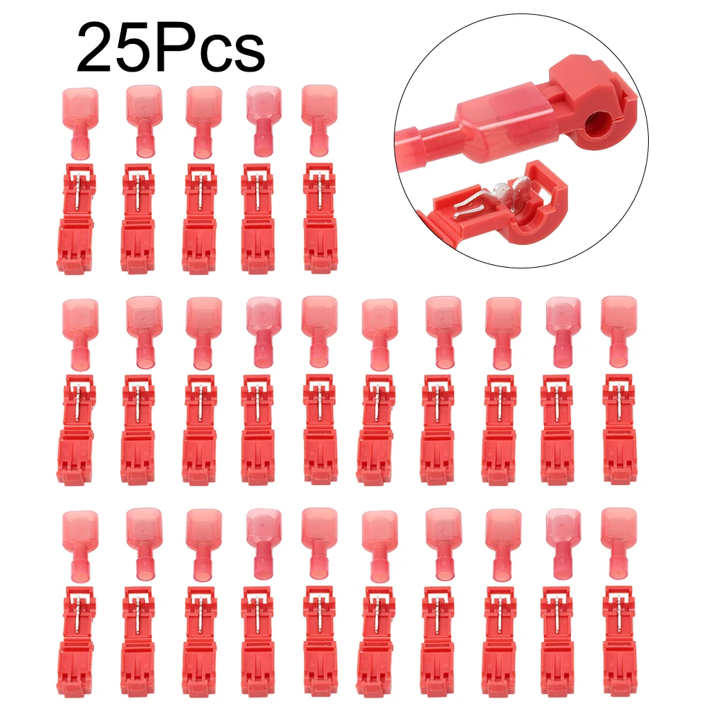 Splice Wire Connector Terminals Wire 1.75-2.5m㎡ 25 Set 25*Male Spade Boundary Cable Connector Docking For Robot