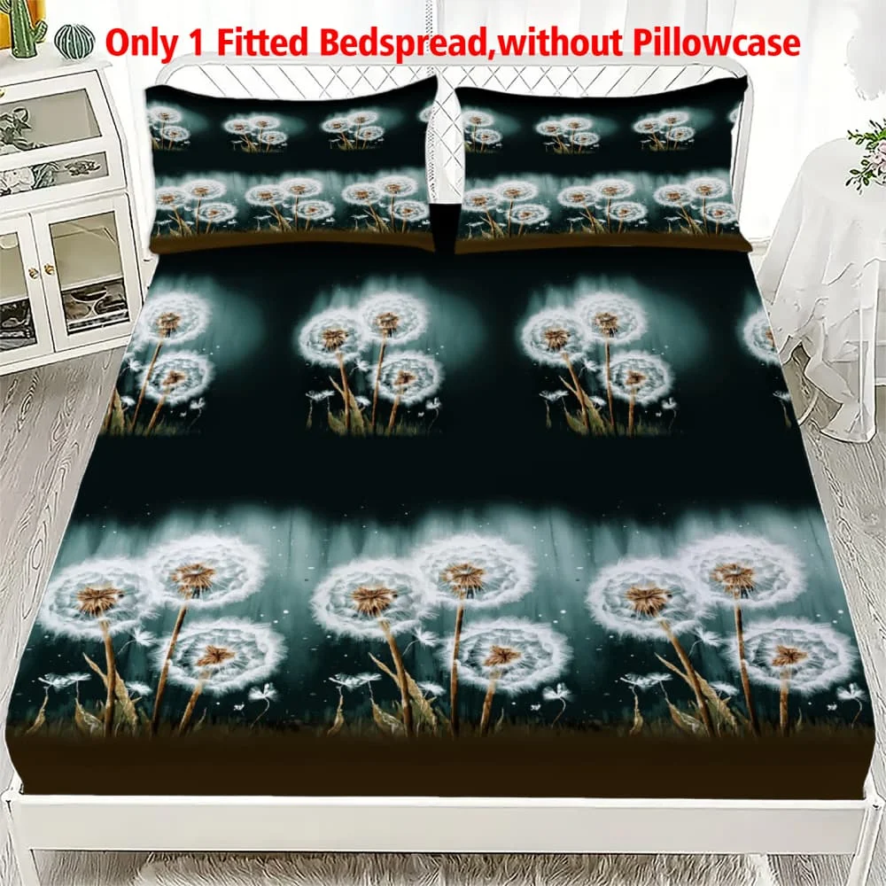1 Stück Freedom Dandelion Bedruckte Spannbettlaken mit Tiefen Taschen, Elastischer Matratzenbezug für Einzel-, Doppel-, Queen- und King-Betten, Schlafzimmer-Dekoration