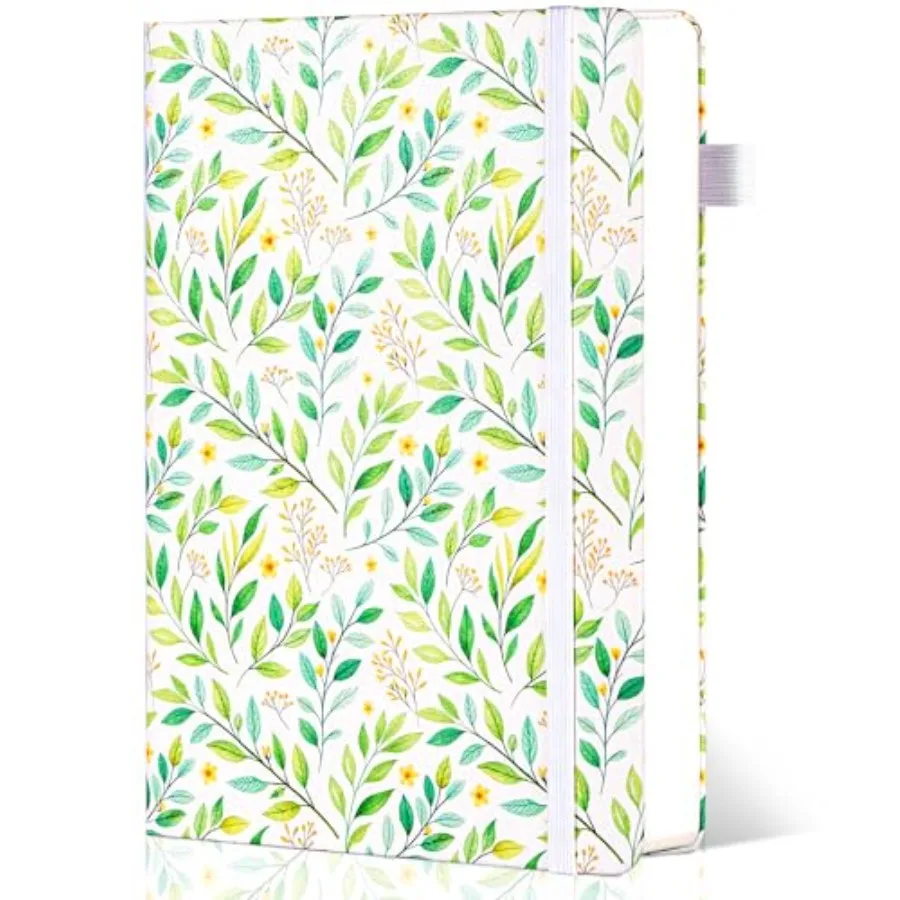 

Floral Lined Journal for Women A5 Hardcover Leather Journal Notebook with 320 Pages, 100GSM Paper, College Ruled Notebook, Jour