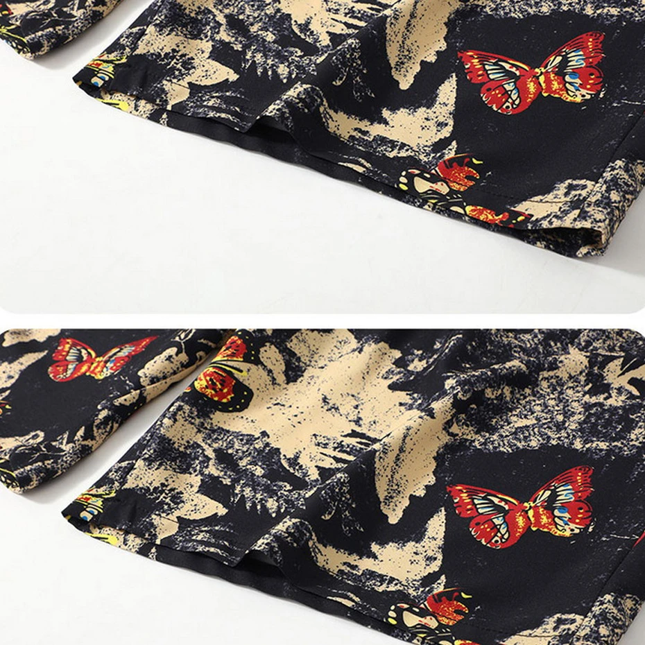 Hawaiian Beach Shirt Suits Men Summer Sets 11XL 10XL Plus Size Shirts Shorts Male Fashion Hawaiian Shirts Big Size 10XL