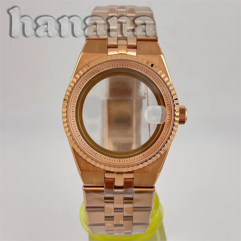 36/40MM land-gdweller steel waterproof watch case strap sapphire glass fit NH34 NH35 NH36 PT5000 men's watch case modified parts